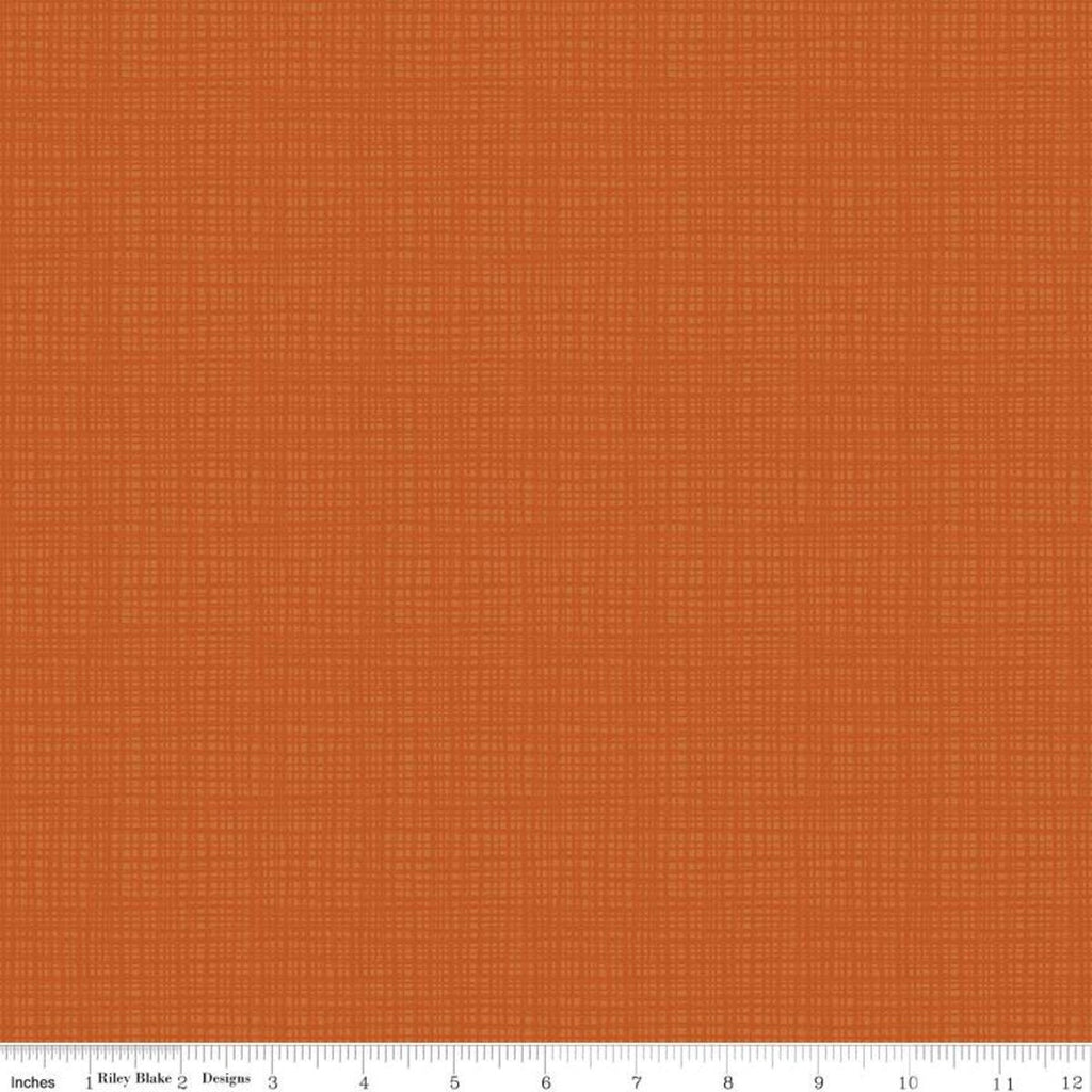 SALE Texture C610 Persimmon by Riley Blake Designs - Sketched Tone-on-Tone Irregular Grid Orange - Quilting Cotton Fabric