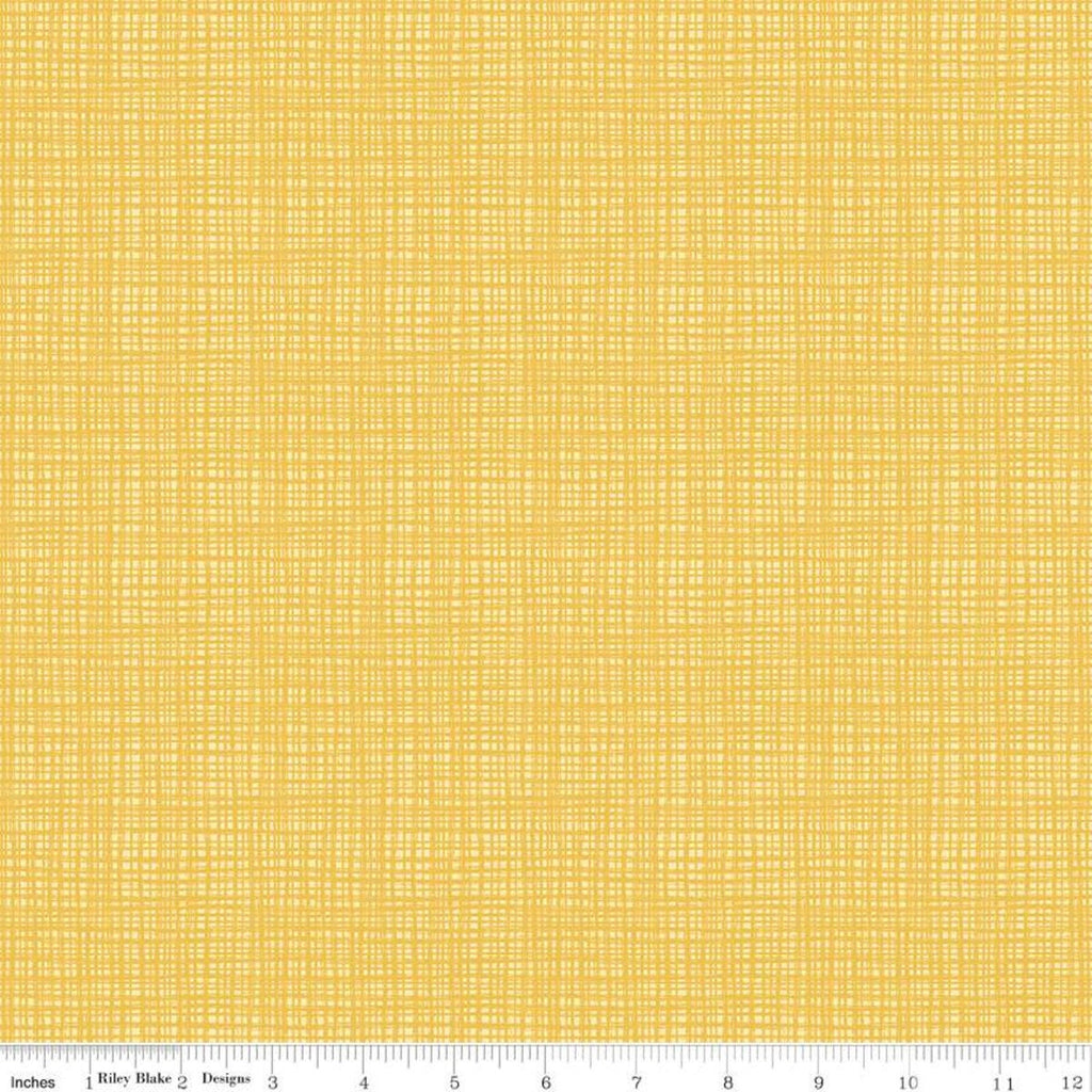32" End of Bolt Piece - Texture C610 Saffron by Riley Blake Designs - Sketched Tone-on-Tone Irregular - Quilting Cotton Fabric