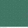 SALE Sparkler SC650 Jade SPARKLE - Riley Blake Designs - Plus Signs Gold SPARKLE Metallic Green - Quilting Cotton Fabric