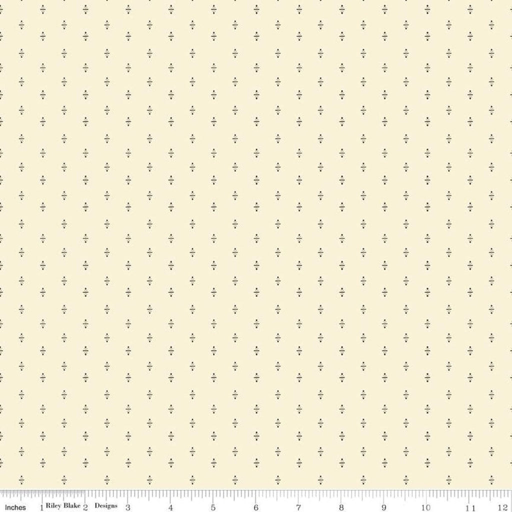 SALE Hush Hush Buttermilk Shirting C11164 - Riley Blake Designs - Low Volume Geometric Cream  - Quilting Cotton Fabric