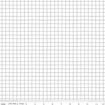 SALE Hush Hush Gridlock C11167 - Riley Blake Designs - Low Volume Black White Grid Geometric - Quilting Cotton Fabric