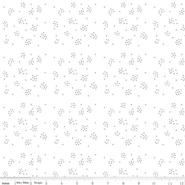 Hush Hush Criss-Cross C11168 - Riley Blake Designs - Low Volume Xs White - Quilting Cotton Fabric