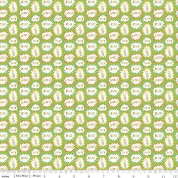CLEARANCE Eat Your Veggies! Callouts C11112 Green - Riley Blake Designs - Dinosaurs Roar Stomp Munch Children's - Quilting Cotton Fabric