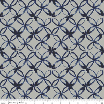 CLEARANCE Water Mark Cove C11321 Warm Gray - Riley Blake Designs - Orange Peel Design Geometric - Quilting Cotton Fabric
