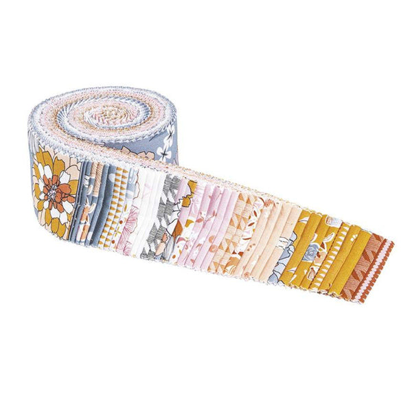 SALE Heartsong 2.5 Inch Rolie Polie Jelly Roll 40 pieces  - Riley Blake - Precut Pre cut Bundle - Quilting Cotton Fabric