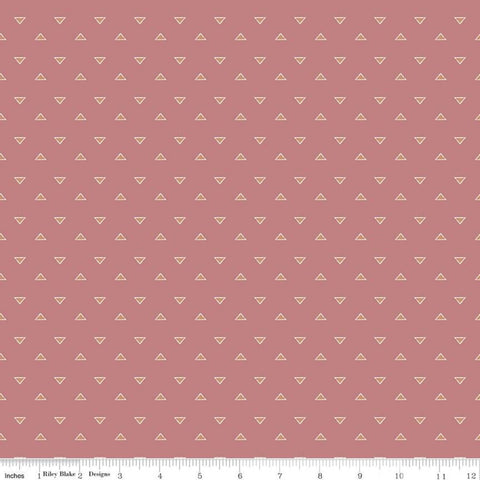SALE Beneath the Western Sky Triangles C11197 Dark Pink - Riley Blake Designs - Geometric - Quilting Cotton Fabric