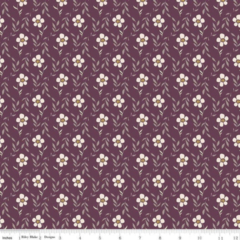 SALE Harmony Bloom C11094 Grape - Riley Blake Designs - Floral Flowers Purple - Quilting Cotton Fabric