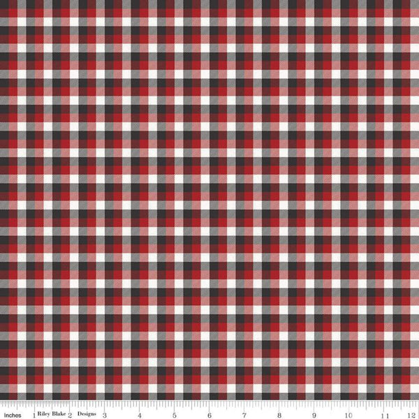 CLEARANCE Into the Woods Check C11393 Multi - Riley Blake Designs - 1/4" Checks Checkered - Quilting Cotton Fabric