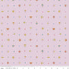 Little Brier Rose Crown SC11075 Pink SPARKLE - Riley Blake - Antique Gold SPARKLE - Quilting Cotton Fabric