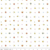 SALE Little Brier Rose Crown SC11075 White SPARKLE - Riley Blake - Antique Gold SPARKLE - Quilting Cotton Fabric