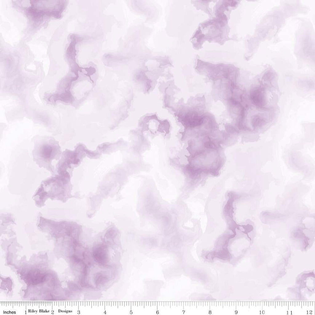 29" End of Bolt Piece - SALE Tie Dye Tonal CD11231 Purple - Riley Blake - Abstract Tone-on-Tone DIGITALLY PRINTED - Quilting Cotton Fabric