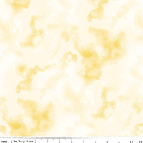 SUPER DEAL BTY! Tie Dye Tonal CD11231 Yellow - Riley Blake Designs - Abstract Tone-on-Tone Digitally Printed - Quilting Cotton Fabric