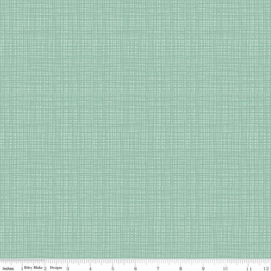 SALE Texture C610 Julep - Riley Blake Designs - Sketched Tone-on-Tone Irregular Grid Green - Quilting Cotton Fabric