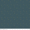 SALE Sparkler SC650 Mediterranean SPARKLE - Riley Blake Designs - Plus Signs Gold SPARKLE Metallic Green Blue - Quilting Cotton Fabric