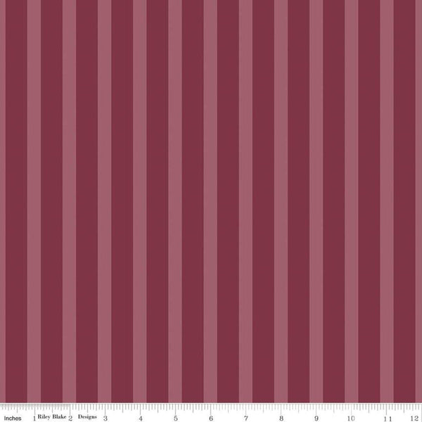 Sonnet Dusk Stripes C11295 Rose - Riley Blake Designs - Striped Stripe - Quilting Cotton Fabric