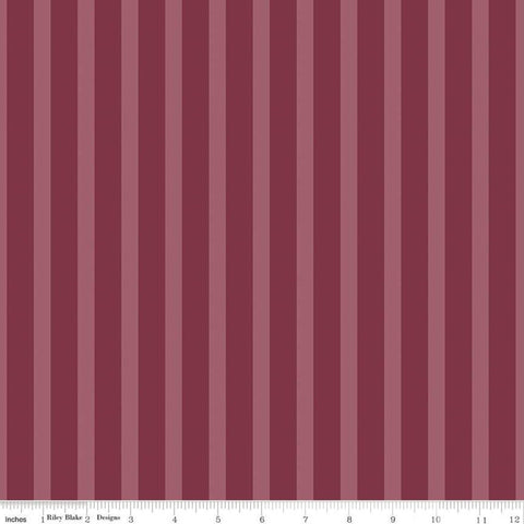 Sonnet Dusk Stripes C11295 Rose - Riley Blake Designs - Striped Stripe - Quilting Cotton Fabric