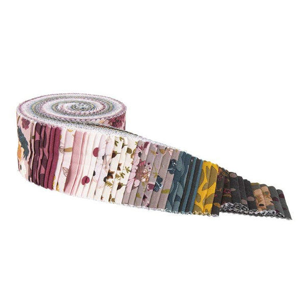 SALE Sonnet Dusk 2.5-Inch Rolie Polie Jelly Roll - 40 pieces - Riley Blake Designs - Precut Bundle - Floral - Quilting Cotton Fabric