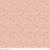 CLEARANCE Heartsong Stems C11304 Peach - Riley Blake Designs - Floral Flowers with White - Quilting Cotton Fabric