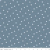 SALE Heartsong Hearts C11306 Blue - Riley Blake Designs - Heart Dots - Quilting Cotton Fabric