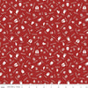 SALE Into the Woods Tracks C11394 Red - Riley Blake Designs - Animal Names Paw Prints - Quilting Cotton Fabric