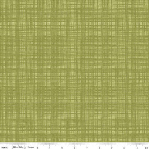 SALE Texture C610 Asparagus by Riley Blake Designs - Sketched Tone-on-Tone Irregular Grid Green - Quilting Cotton Fabric