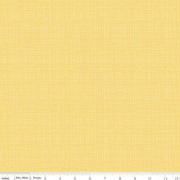 SALE Texture C610 Buttercream - Riley Blake Designs - Sketched Tone-on-Tone Irregular Grid Yellow - Quilting Cotton Fabric