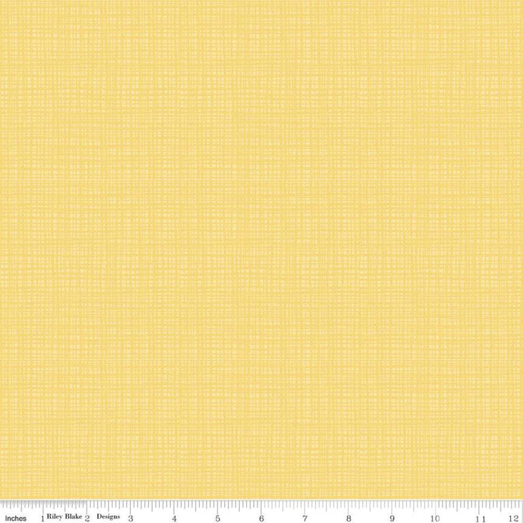 SALE Texture C610 Buttercream by Riley Blake Designs - Sketched Tone-on-Tone Irregular Grid Yellow - Quilting Cotton Fabric