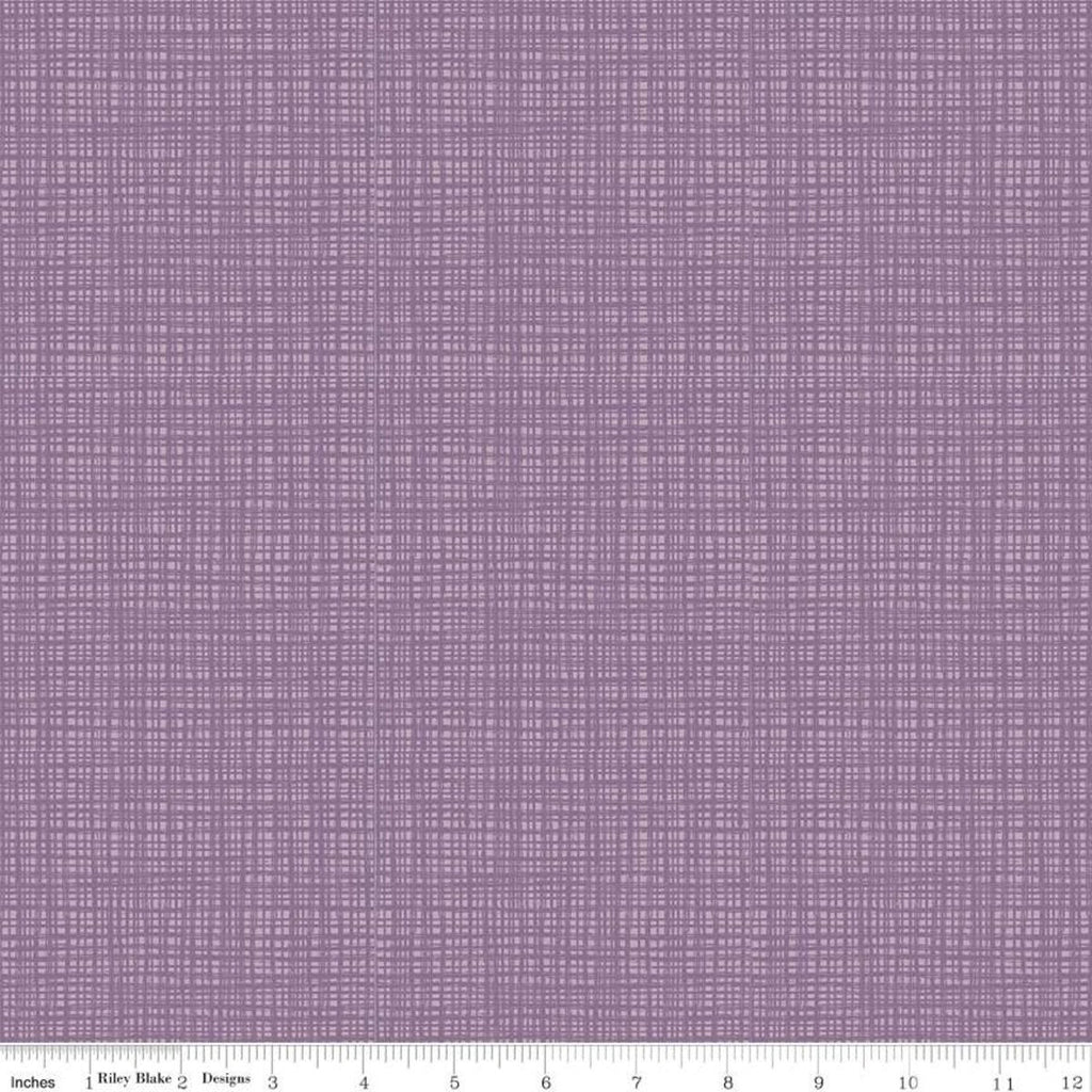 SALE Texture C610 Heather by Riley Blake Designs - Sketched Tone-on-Tone Irregular Grid Purple - Quilting Cotton Fabric