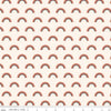 17" End of Bolt - CLEARANCE FLANNEL Salt and Honey Rainbows F11452 Cream - Riley Blake Designs - Juvenile Rainbow - FLANNEL Cotton Fabric