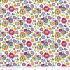 SALE Eleanor Floral C11714 White - Riley Blake Designs - Mexico Mexican Flowers Floral - Quilting Cotton Fabric