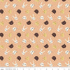CLEARANCE The Littlest Family's Big Day Friends C11493 Coral - Riley Blake Designs - Animal Heads - Quilting Cotton Fabric