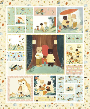 SALE The Littlest Family's Big Day Panel - Riley Blake - DIGITALLY PRINTED - Quilting Cotton Fabric