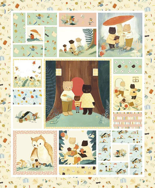 DEAL The Littlest Family's Big Day Panel - Riley Blake - DIGITALLY PRINTED - Quilting Cotton Fabric