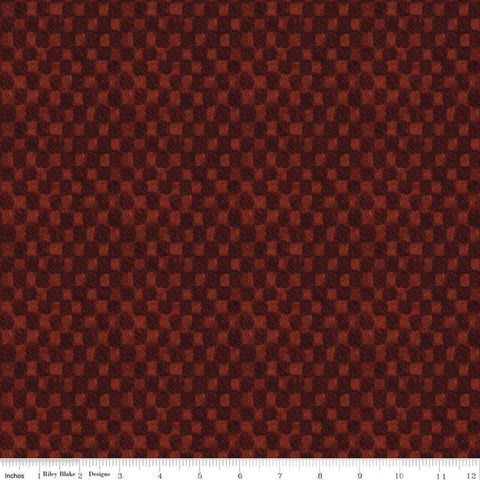 For the Love of Nature Check C11374 Burgundy - Riley Blake Designs - Checks Checkered Checkerboard - Quilting Cotton Fabric