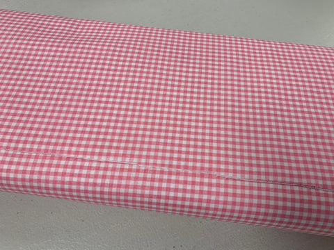SALE Baby Pink and White 1/8" Eighth Inch Small PRINTED Gingham - Riley Blake Designs - Checker - Quilting Cotton Fabric