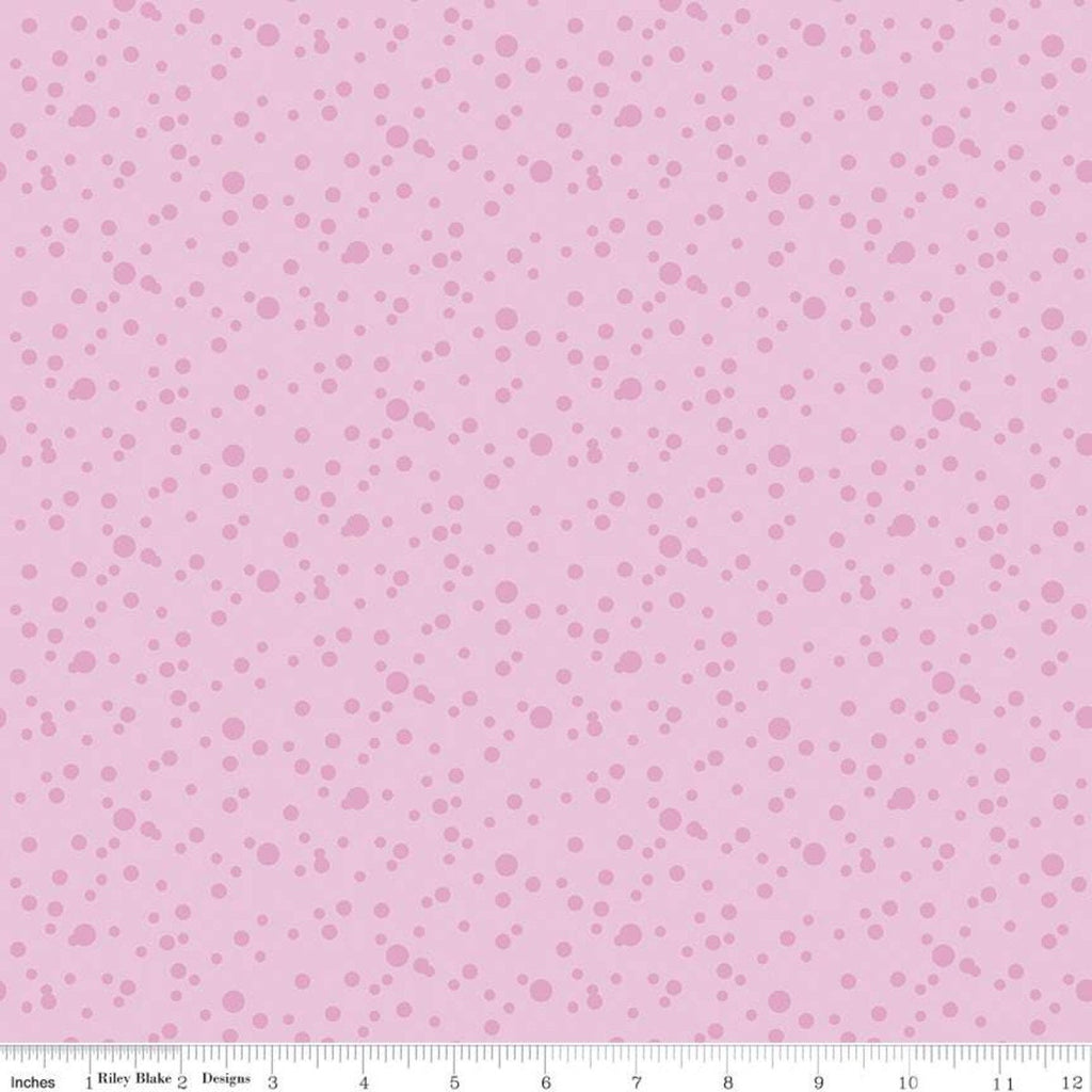 32" End of Bolt Piece - SALE Gnomes in Love Dots C11313 Pink - Riley Blake - Valentines Tone-on-Tone Dotted Dot - Quilting Cotton Fabric