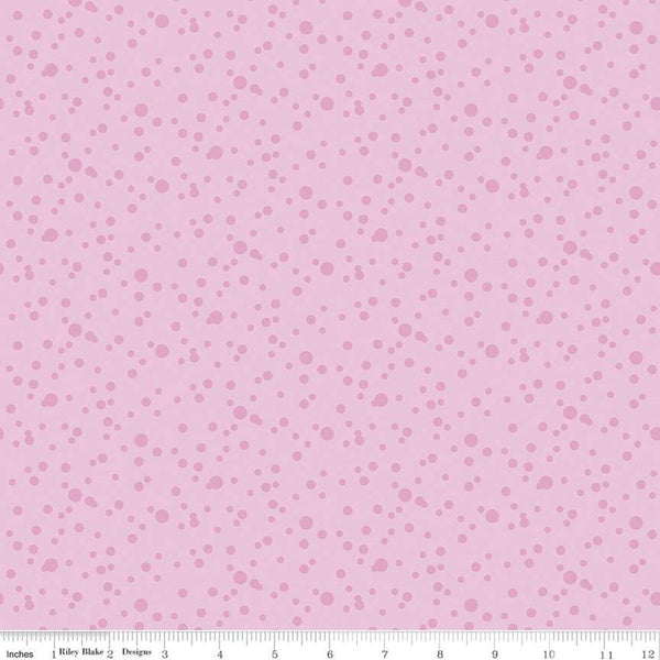 32" End of Bolt Piece - SALE Gnomes in Love Dots C11313 Pink - Riley Blake - Valentines Tone-on-Tone Dotted Dot - Quilting Cotton Fabric