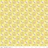 CLEARANCE Reflections Vintage Linen C11512 Yellow - Riley Blake Designs - Floral Flowers Patchwork Tiles - Quilting Cotton Fabric