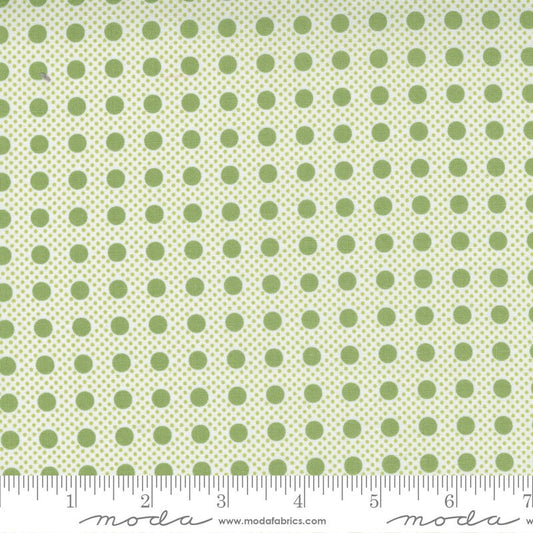 SALE Beautiful Day Pin Dot 29137 Pistachio - Moda Fabrics - Polka Dot Dots Dotted Green - Quilting Cotton Fabric