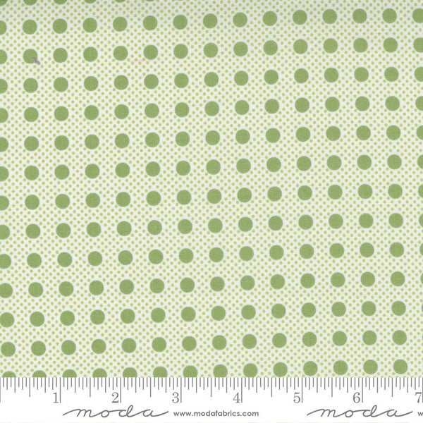 SALE Beautiful Day Pin Dot 29137 Pistachio - Moda Fabrics - Polka Dot Dots Dotted Green - Quilting Cotton Fabric