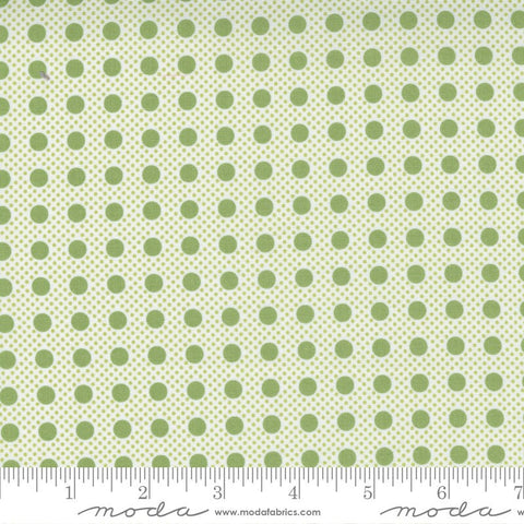 Beautiful Day Pin Dot 29137 Pistachio - Moda Fabrics - Polka Dot Dots Dotted Green - Quilting Cotton Fabric