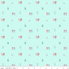 SALE Quilt Fair Sewing Ribbons C11355 Aqua - Riley Blake Designs - Ribbon Awards Blue Green - Quilting Cotton Fabric