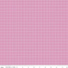 27" End of Bolt - SALE Misty Morning Grid C11584 Pink - Riley Blake Designs - 1/2" Geometric Grid - Quilting Cotton Fabric