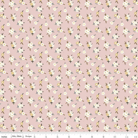 SALE Saturday in Paris Flowers C11364 Pink - Riley Blake Designs - Floral - Quilting Cotton