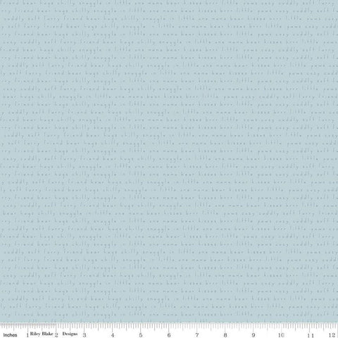 CLEARANCE Nice Ice Baby Cuddles C11603 Mint - Riley Blake Designs - Words Phrases Text - Quilting Cotton Fabric