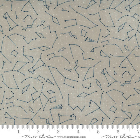 SALE Astra Stars 16921 Stellar - Moda Fabrics - Outer Space Constellations Gray Grey - Quilting Cotton Fabric
