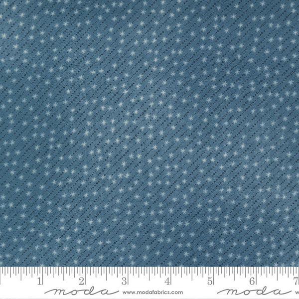 SALE Astra Starlet 16924 Armstrong - Moda Fabrics - Outer Space Star Stars Diagonal Stripes Blue - Quilting Cotton Fabric