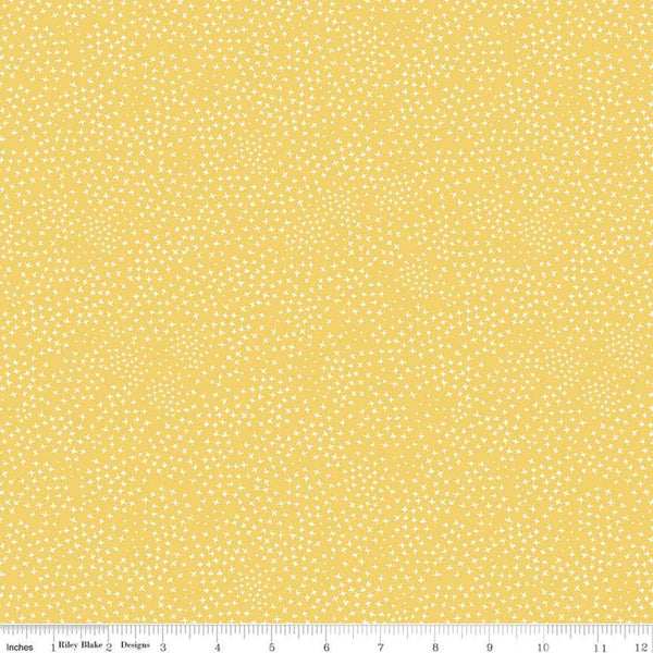 Honey Bee Criss-Cross C11706 Daisy - Riley Blake Designs - Small Crosses Xs - Quilting Cotton Fabric