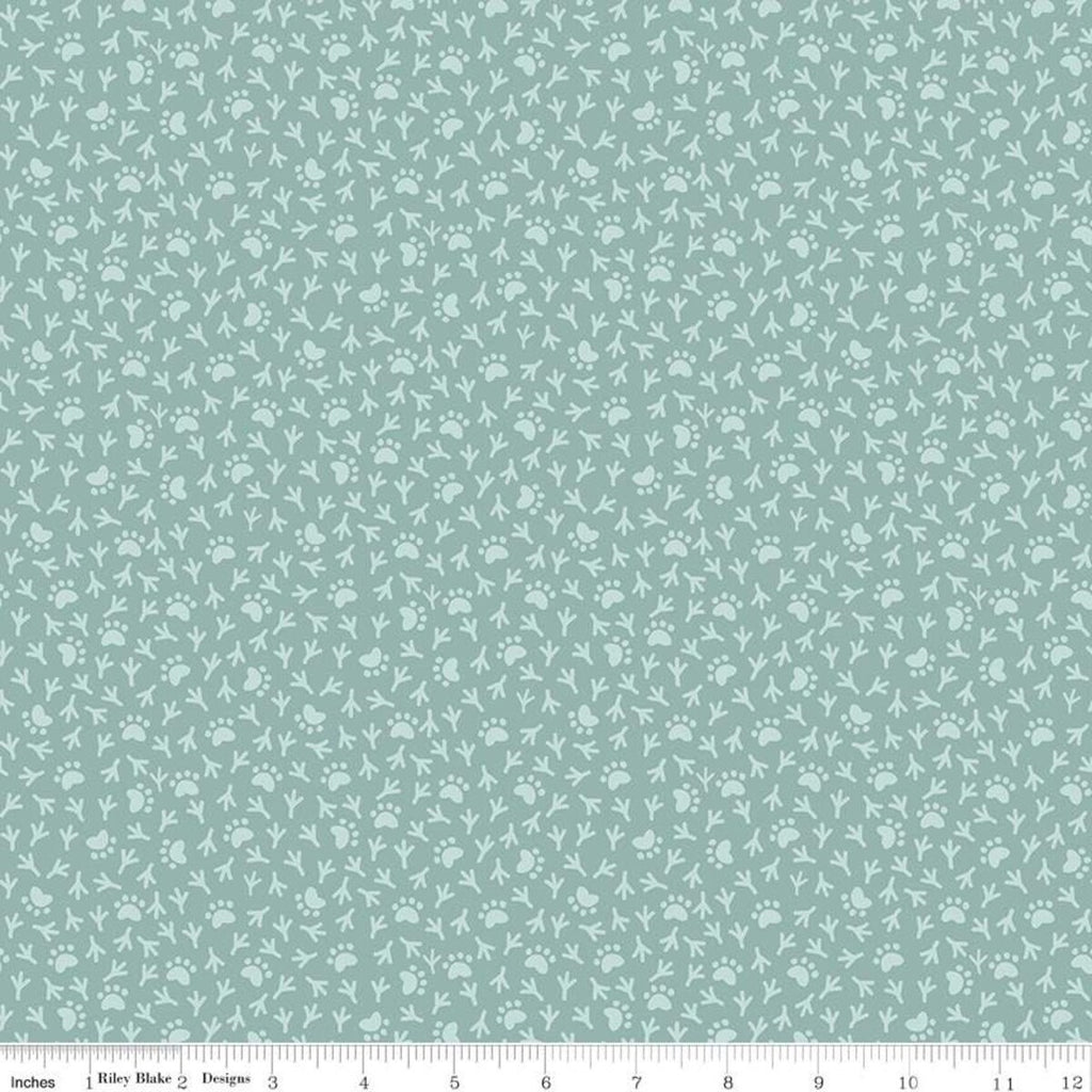 Cat's Meow Paws and Tracks C11635 Songbird - Riley Blake Designs - Cat Bird Prints - Quilting Cotton Fabric