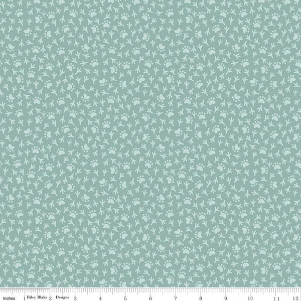 SALE Cat's Meow Paws and Tracks C11635 Songbird - Riley Blake Designs - Cat Bird Prints - Quilting Cotton Fabric